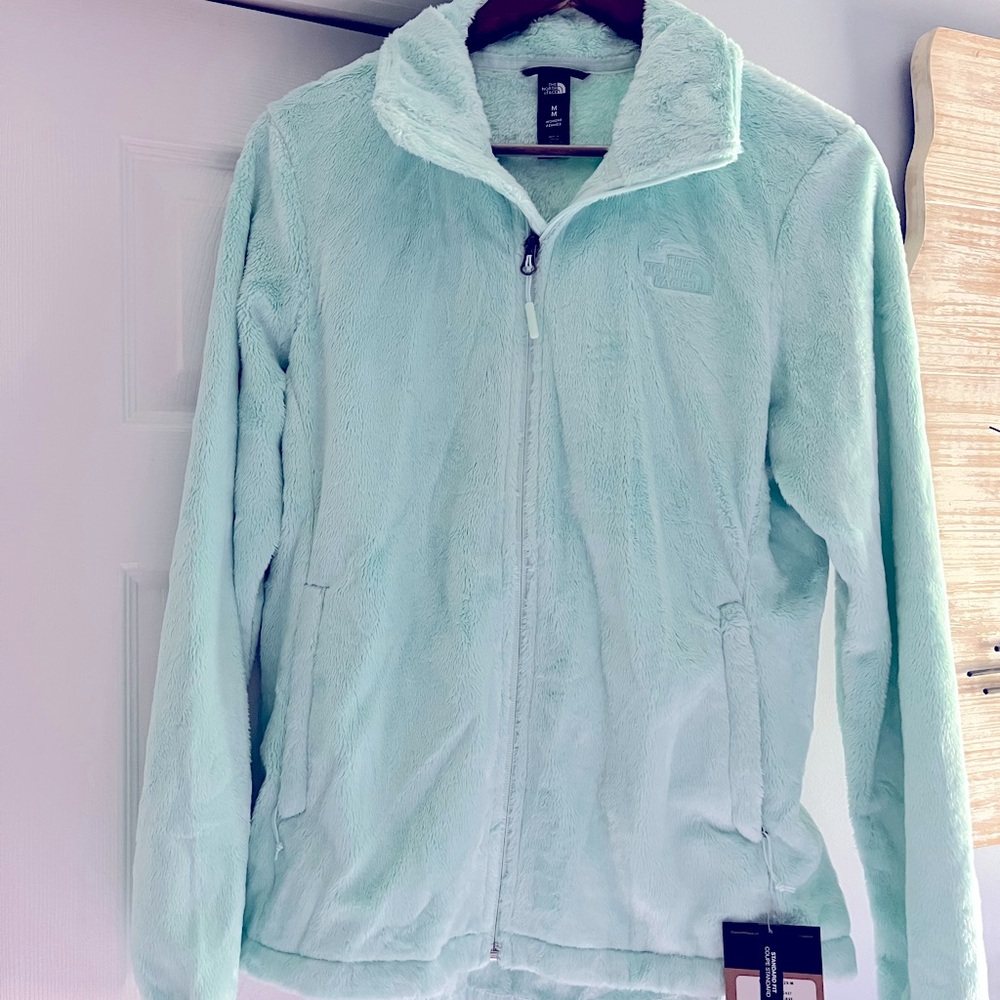 North Face Full Zip Osito Jacket in Moonlight Jade size M